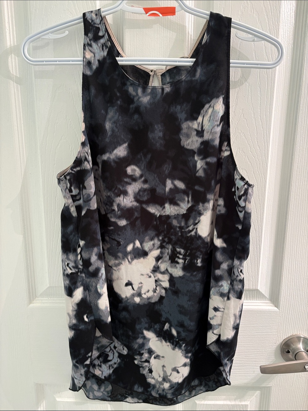 Wilfred Black & White Floral-Print Sleeveless Camisole